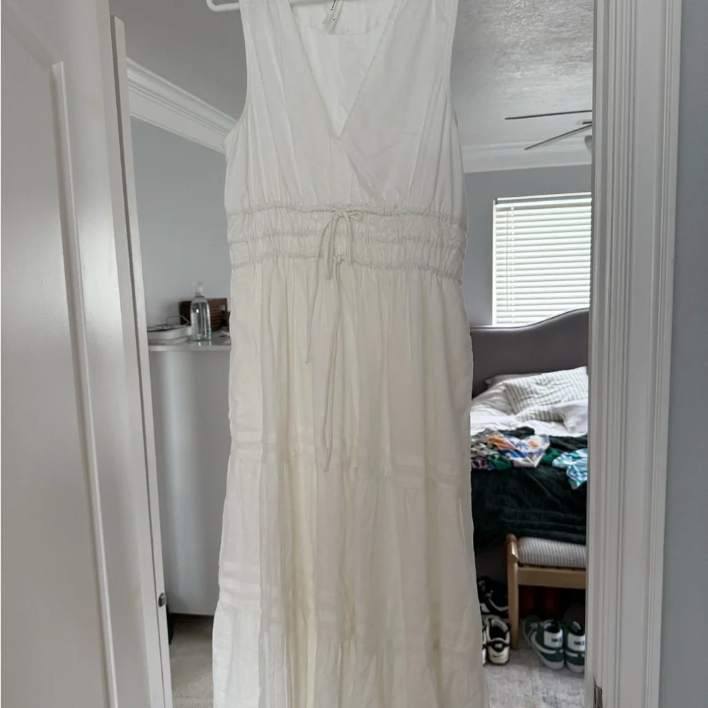 Anthropologie White Sleeveless Dress - Picture 1 of 3